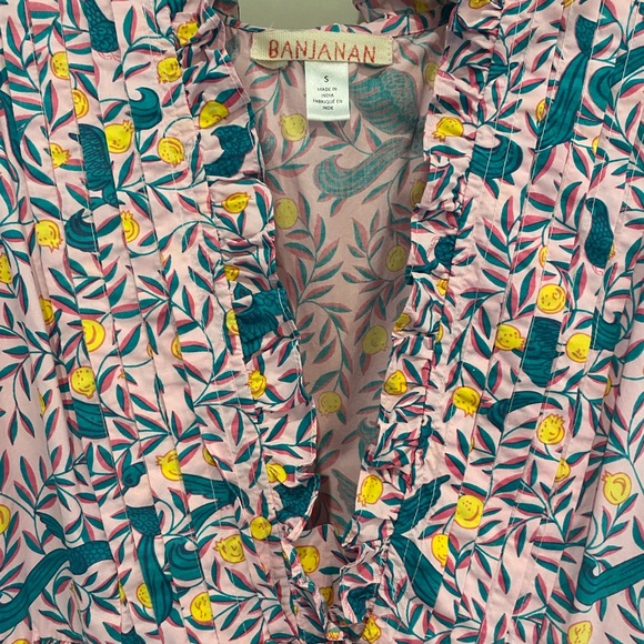 Banjanan Constance Maxi Dress Delph Bird Peony - Picture 2 of 15